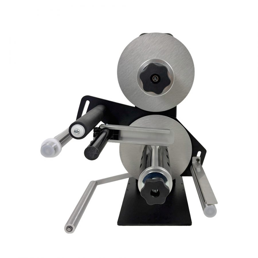 Serie TWIN‑MATRIX de Labelmate – Sistema industrial para separar matriz y rebobinar etiquetas