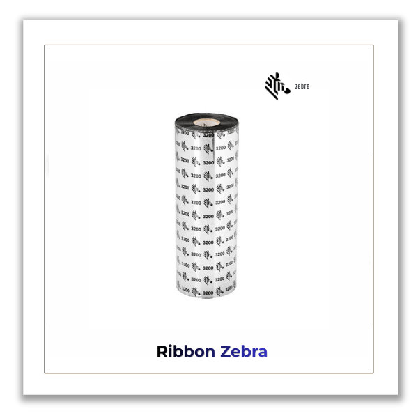 Caja Ribbon Zebra Cera Resina 3200 High Performance 33 mm x 74 m Unidades/Caja 12